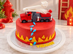 Fire Truck Theme Cake