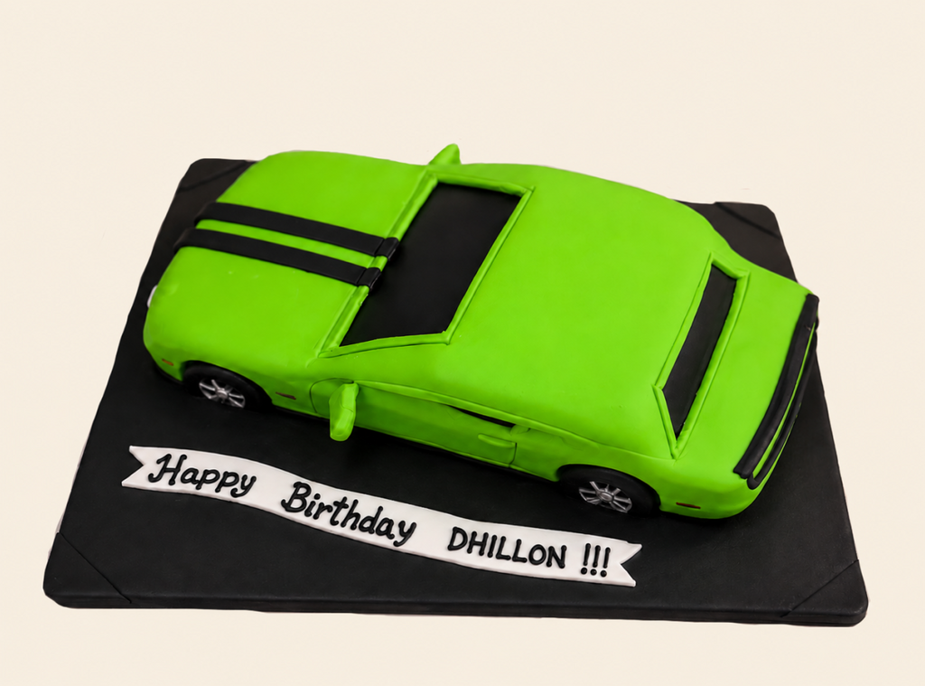 Sports Car Theme Birthday Cake