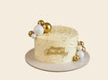 Golden Balls Birthday Cake