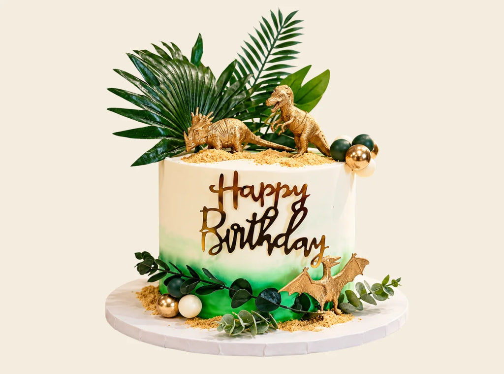 Dinosaur Jungle Theme Cake