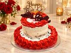 Two Tier Rosette Birthday Cake