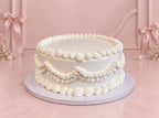 White vintage cake