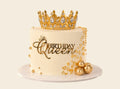 Gold Crown Queen Birthday Cake