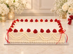 Vintage Strawberry Slab Cake