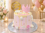 Pink Crown Fondant Cake