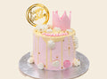 Pink Crown Fondant Cake