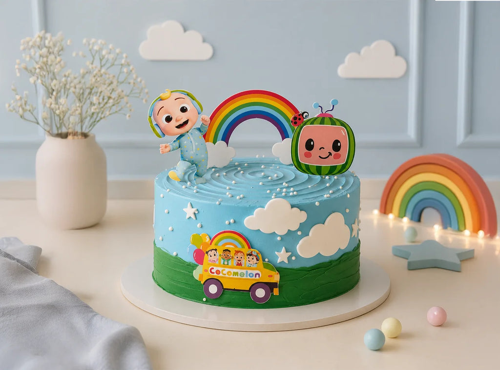 Cocomelon Rainbow Birthday Cake