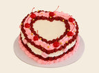 Vintage Heart Birthday Cake