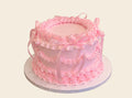 Pink Ribbon Birthday Cake