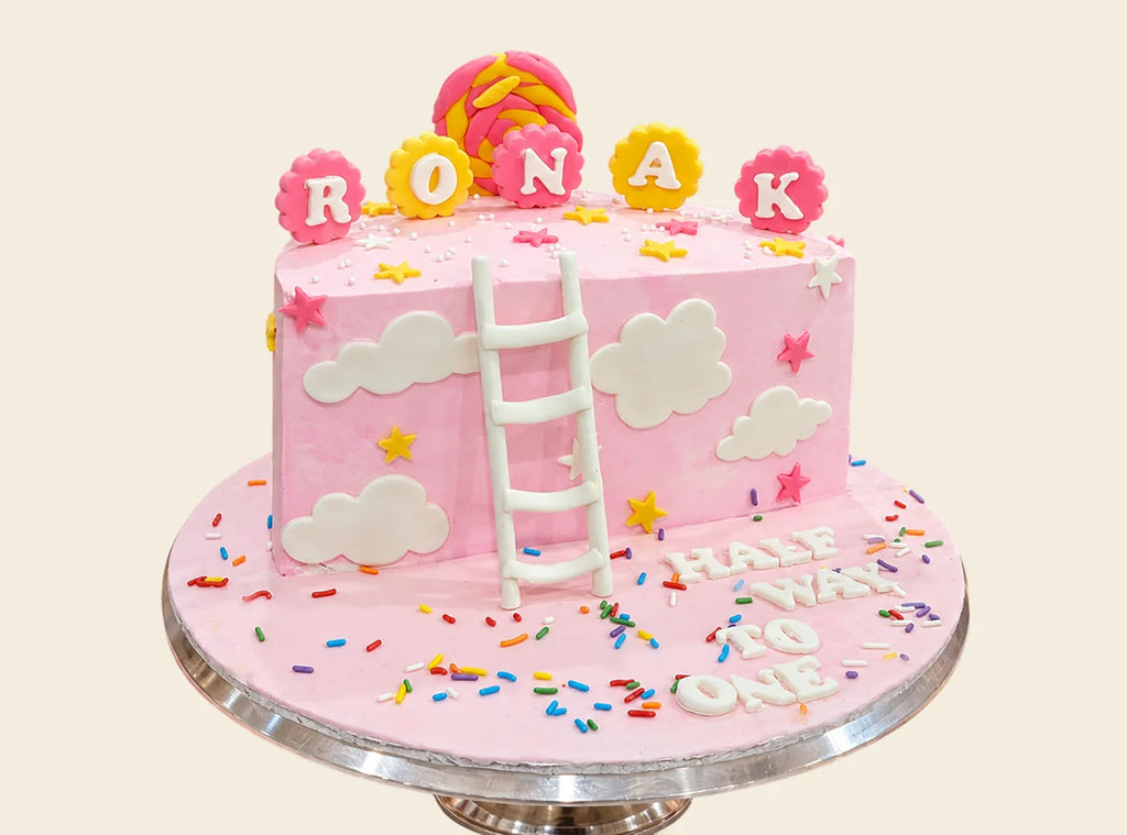 Halfway To One Birthday Cake