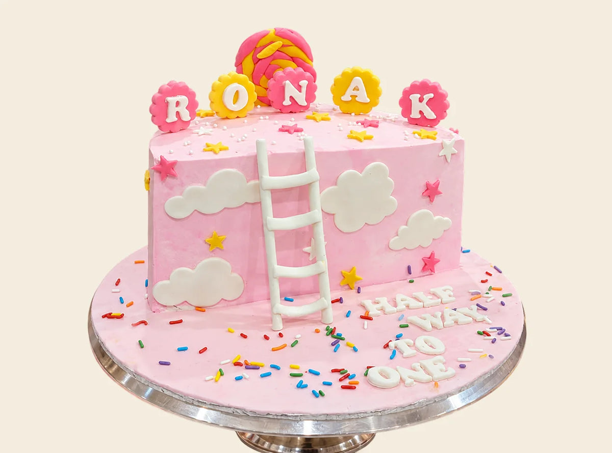 Halfway To One Birthday Cake