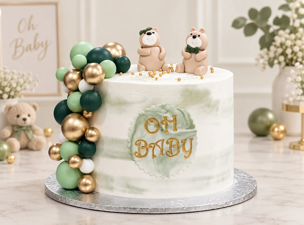 Teddy Bear Cream Cake
