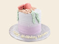 Pastel Pink Macaron Birthday Cake