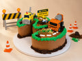 Number 3 Construction Theme Cake