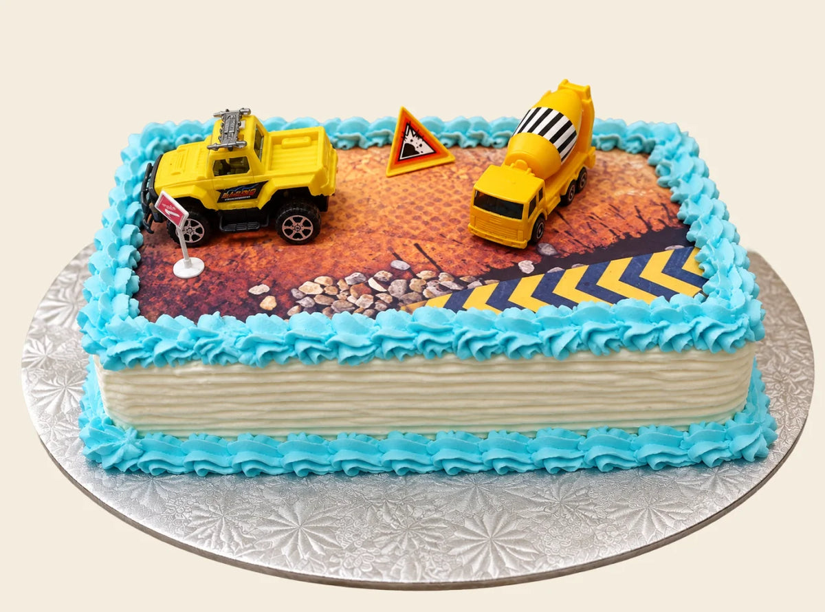 Construction Theme Birthday Cake