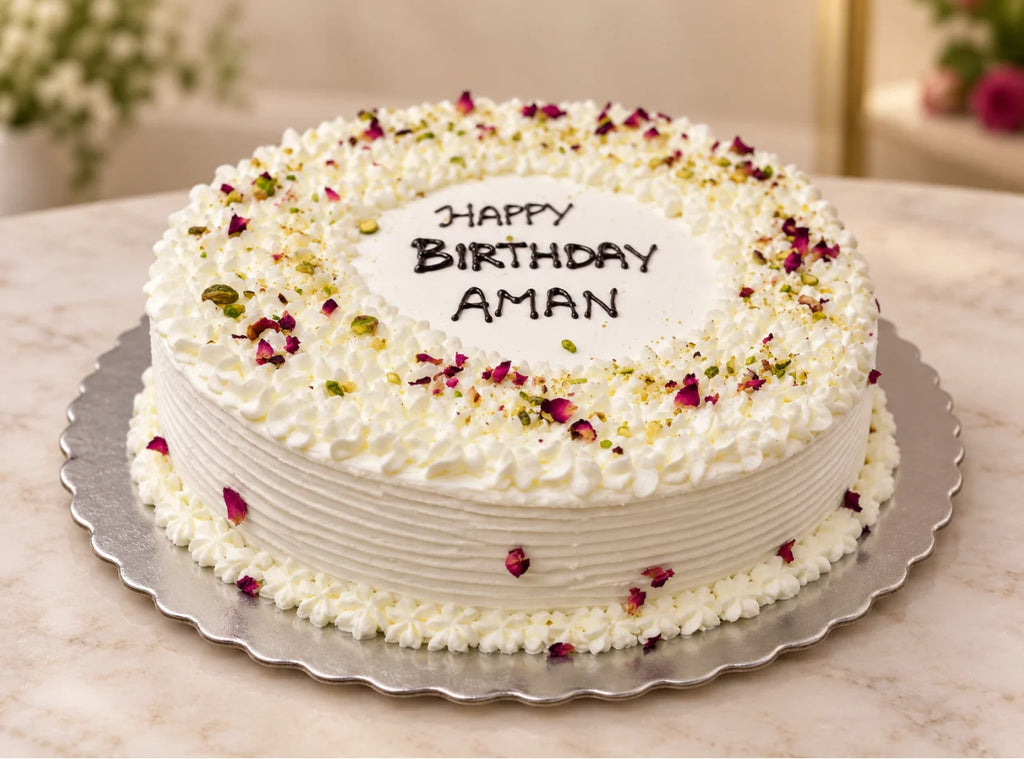 Indian Fusion Rasmalai Birthday Cake