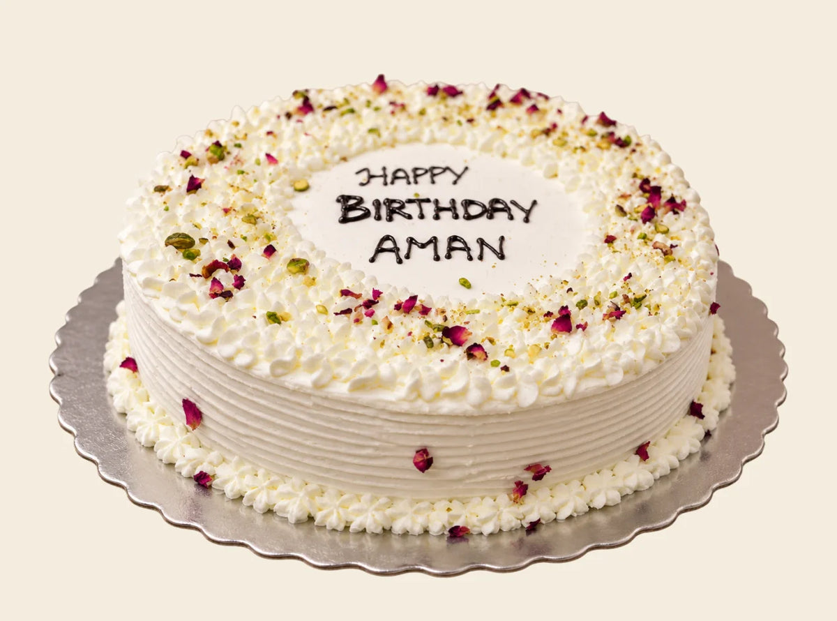Indian Fusion Rasmalai Birthday Cake