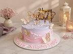 Pastel Butterfly Theme Cake