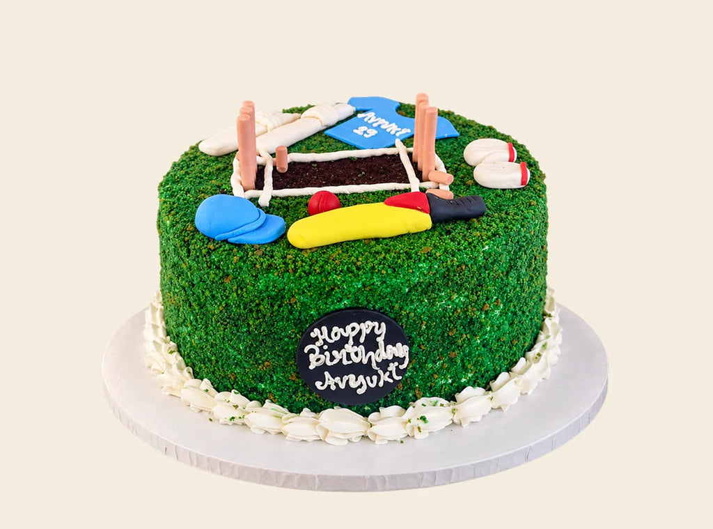 Cricket Theme Cake