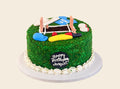 Cricket Theme Cake