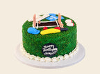 Cricket Theme Cake
