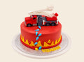 Fire Truck Theme Cake