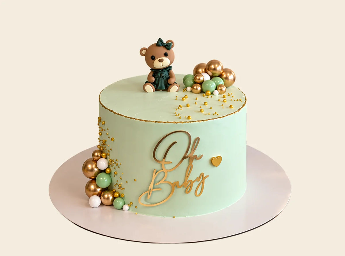 Oh Baby Teddy Bear Theme Cake