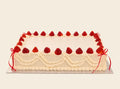 Vintage Strawberry Slab Cake