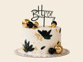 Premium Black Leaf Birthday Cake
