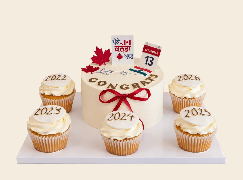 Milestone Celebration Cake & Cupcake