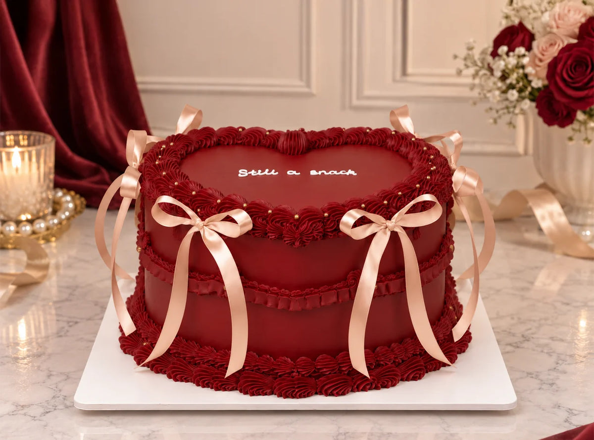 Red Velvet Heart Shape Cake