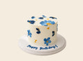 Blue Blossom Birthday Cake