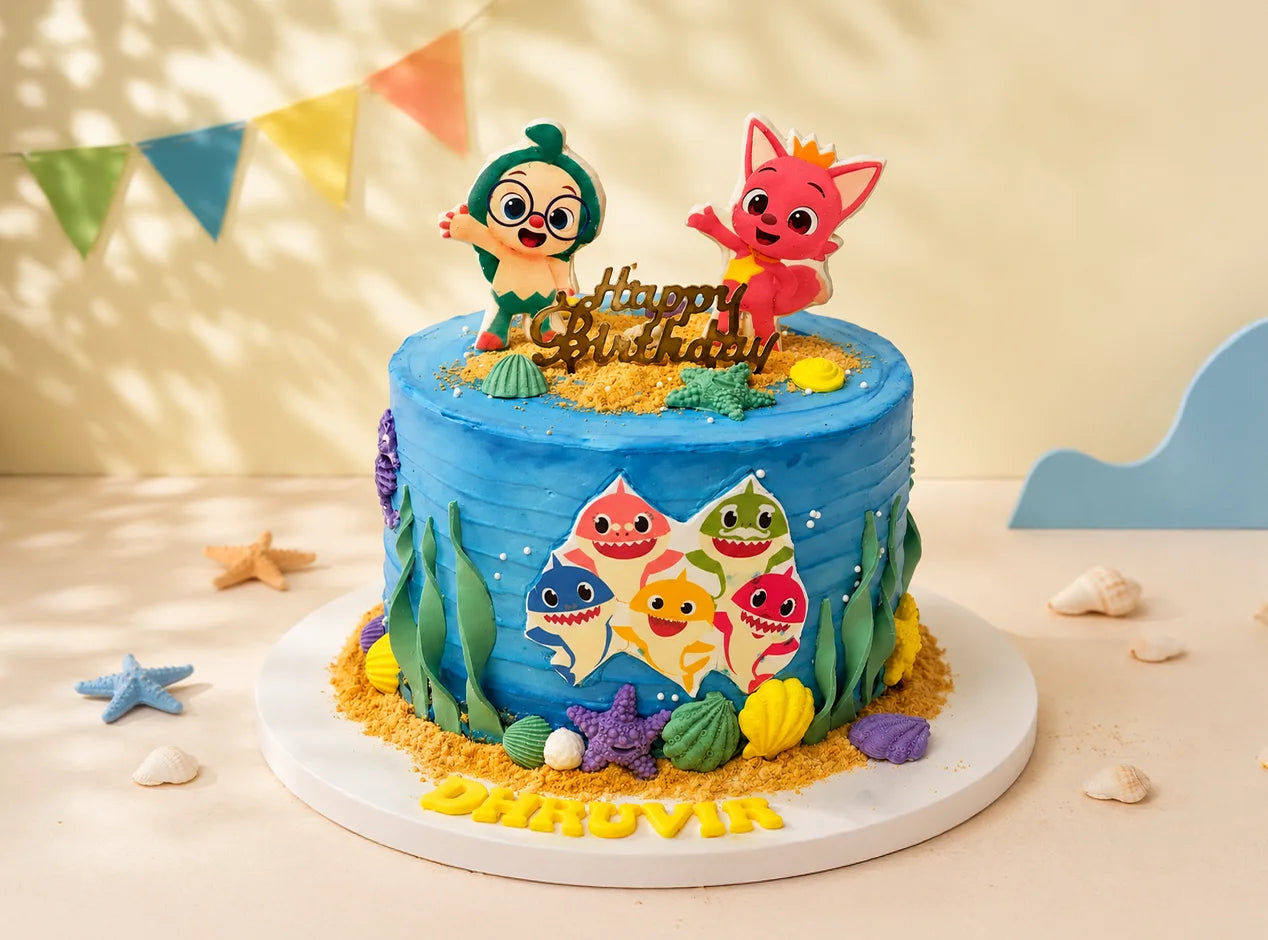 Baby Shark Celebration Cake
