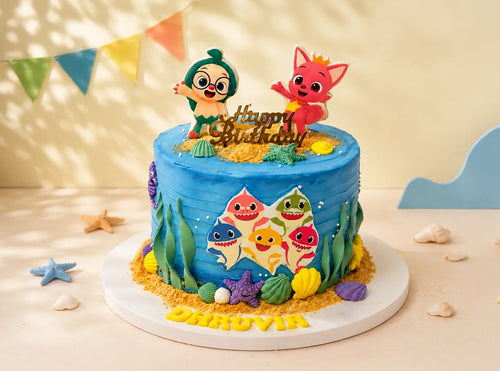 Baby Shark Celebration Cake