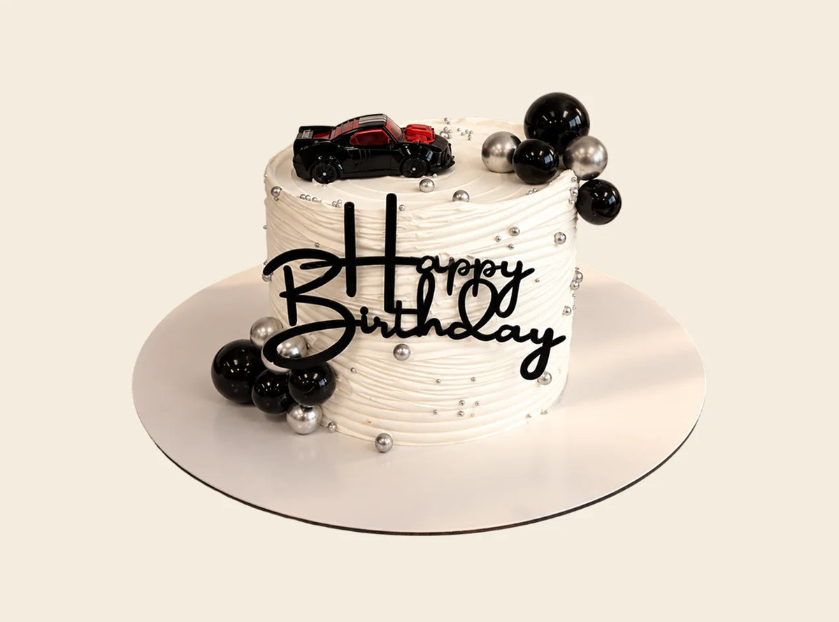 Sports Car Theme Birthday Cake