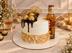 Red Label Whisky Theme Cake