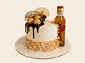 Red Label Whisky Theme Cake