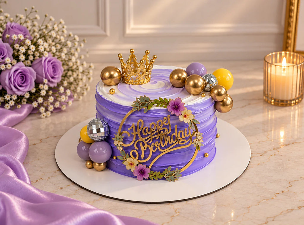 Princess Crown Birthday Cake
