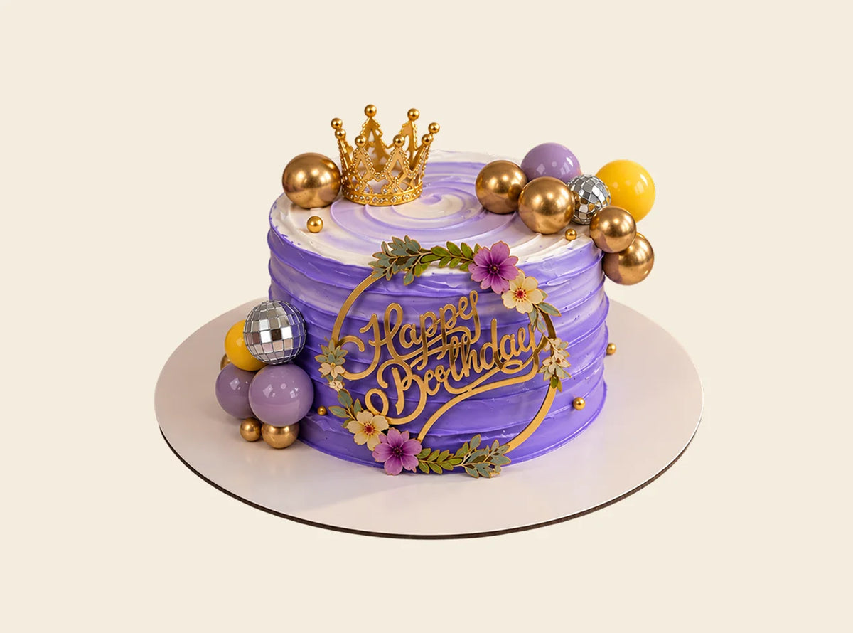 Princess Crown Birthday Cake
