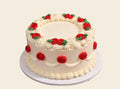Red Rose Floral Cake
