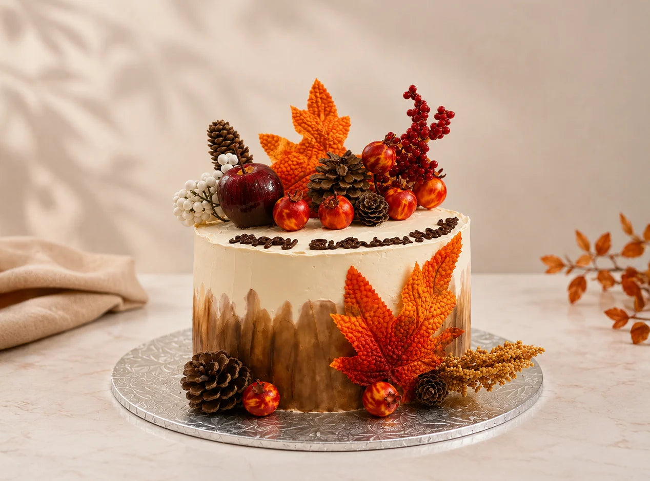 Autumn Harvest Log Cake