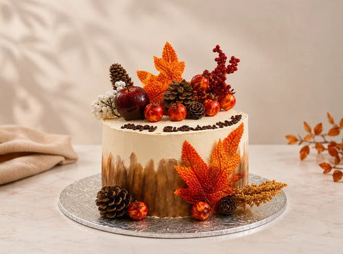 Autumn Harvest Log Cake