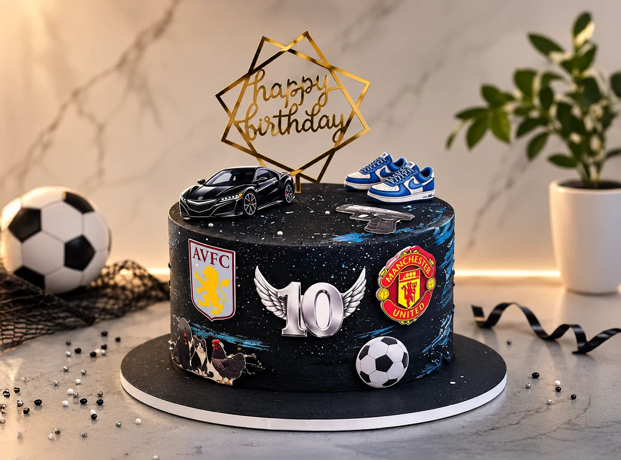 Galaxy Abstract Fondant Cake