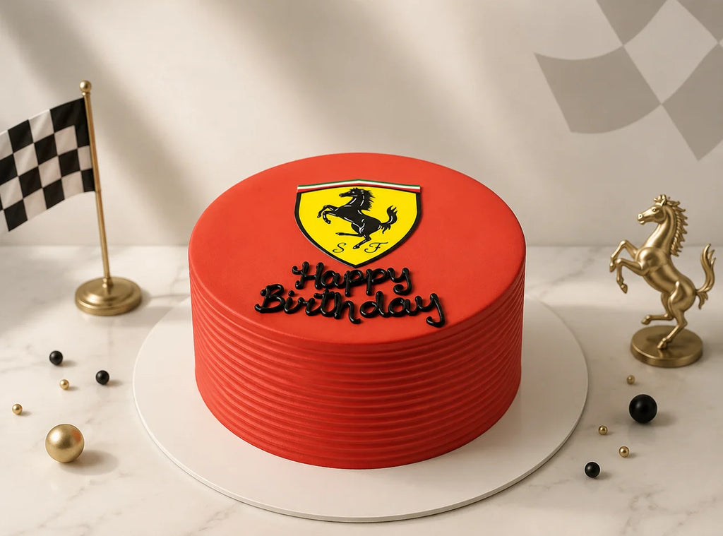 Ferrari Theme Birthday Cake