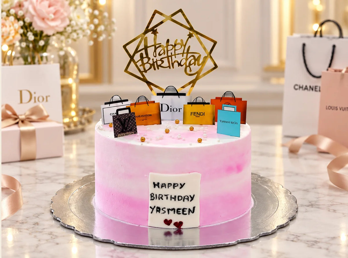 Luxury Shopping Theme Cake