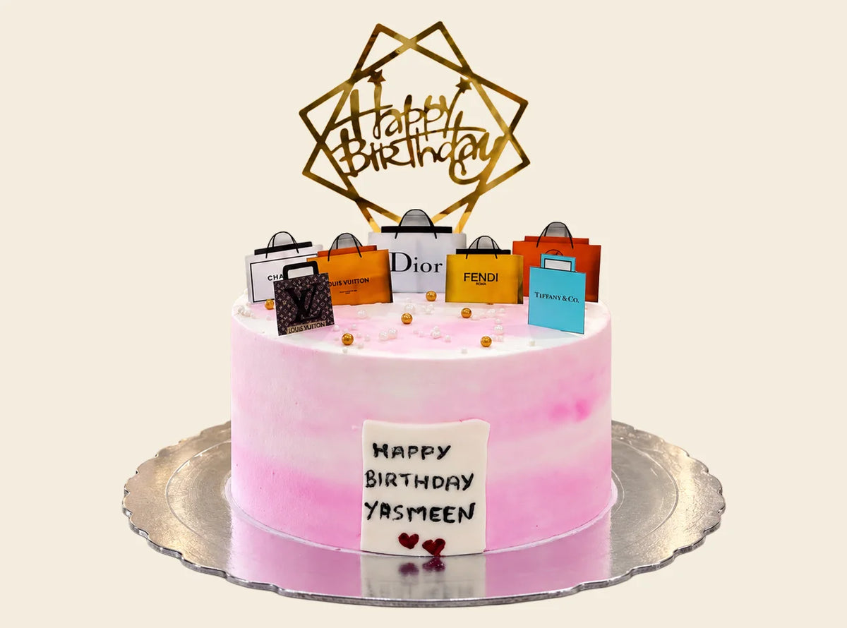 Luxury Shopping Theme Cake