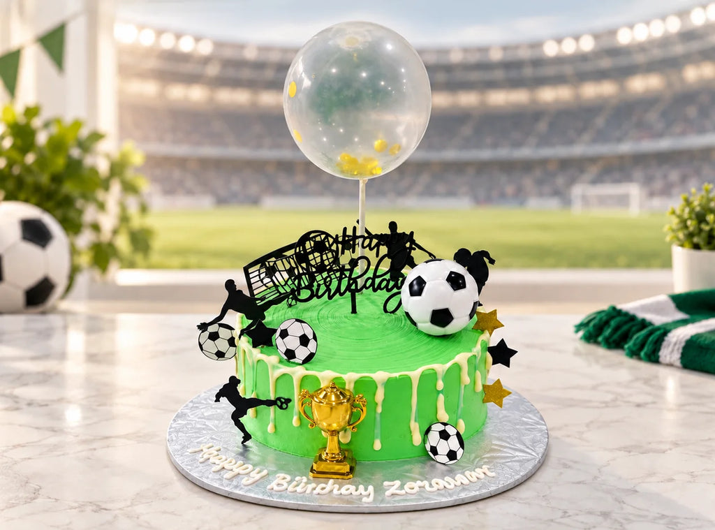 Soccer Theme Birthday Cake