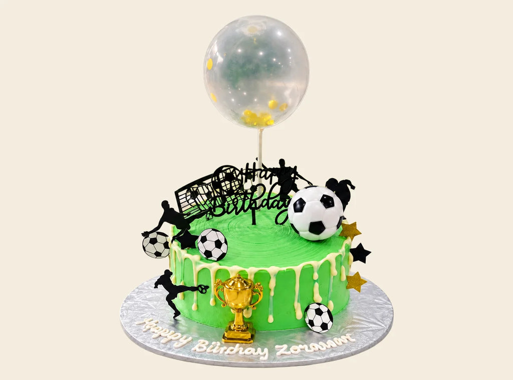 Soccer Theme Birthday Cake