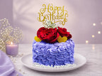 Amethyst Rose Ruffle Cake