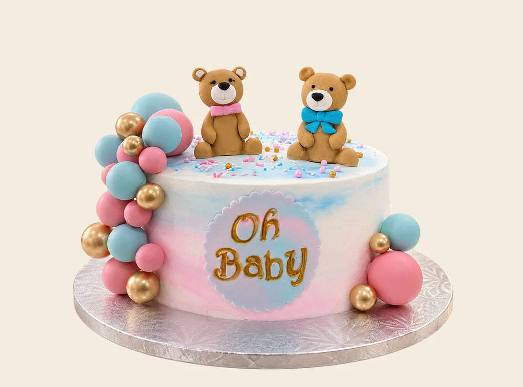 Teddy Bear Baby Shower Cake